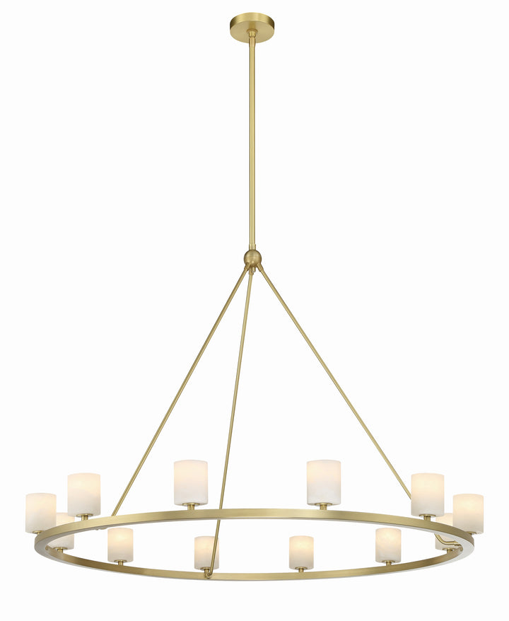 Aragon 12 Light Matte Black Chandelier