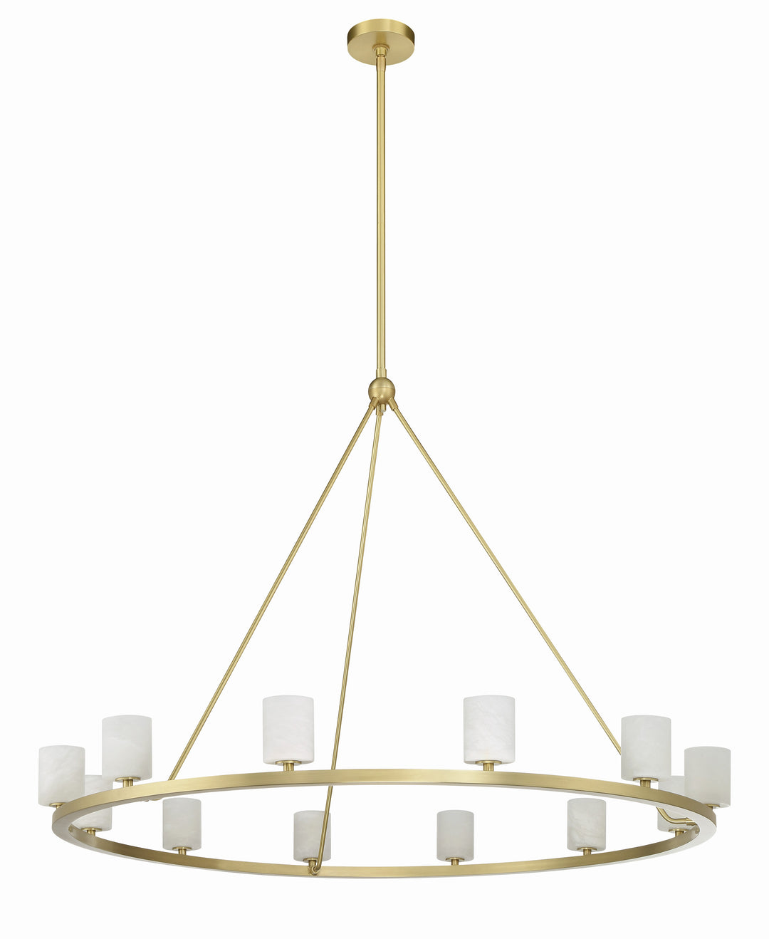 Crystorama Aragon 12 Light Matte Black Chandelier