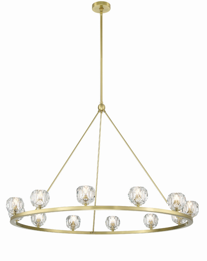 Aragon 12 Light Matte Black Chandelier