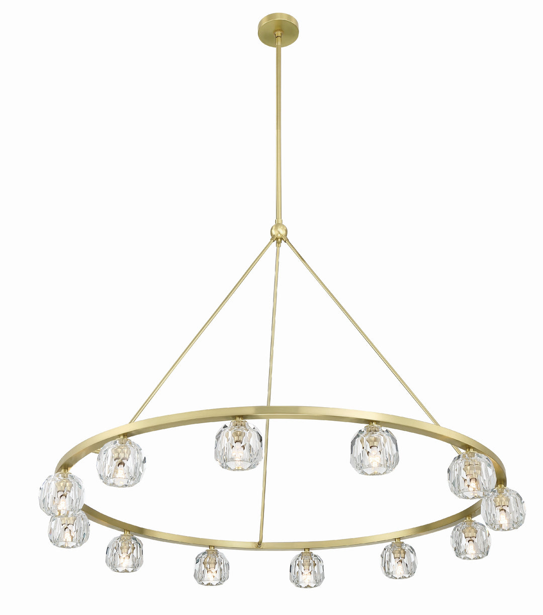 Crystorama Aragon 12 Light Matte Black Chandelier