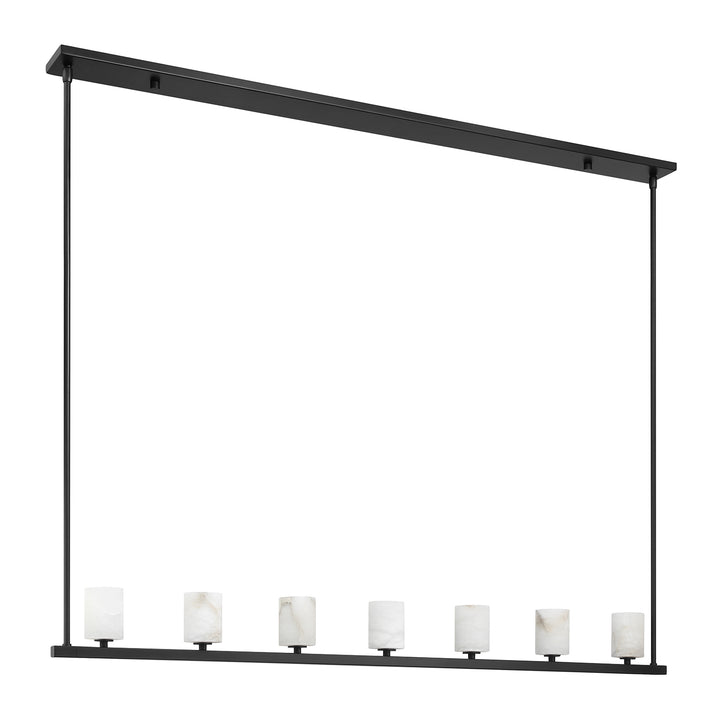 Crystorama Aragon 7 Light Matte Black Chandelier