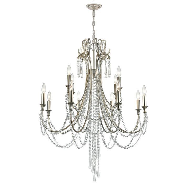 Arcadia 12 Light Antique Gold Chandelier