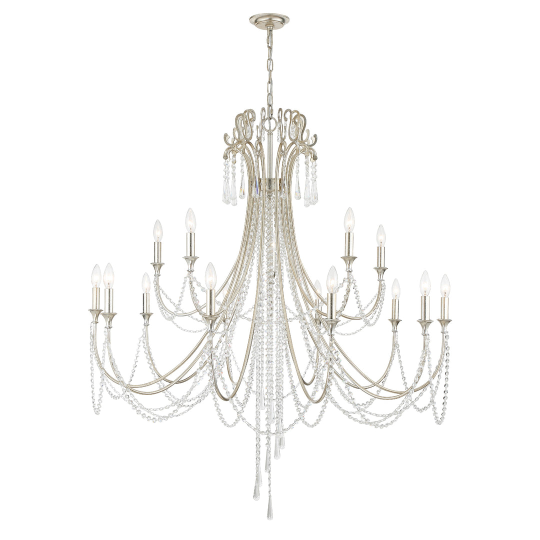 Arcadia 15 Light Antique Gold Chandelier