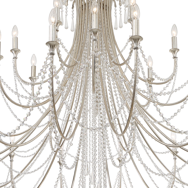 Crystorama Arcadia 28 Light Antique Gold Chandelier