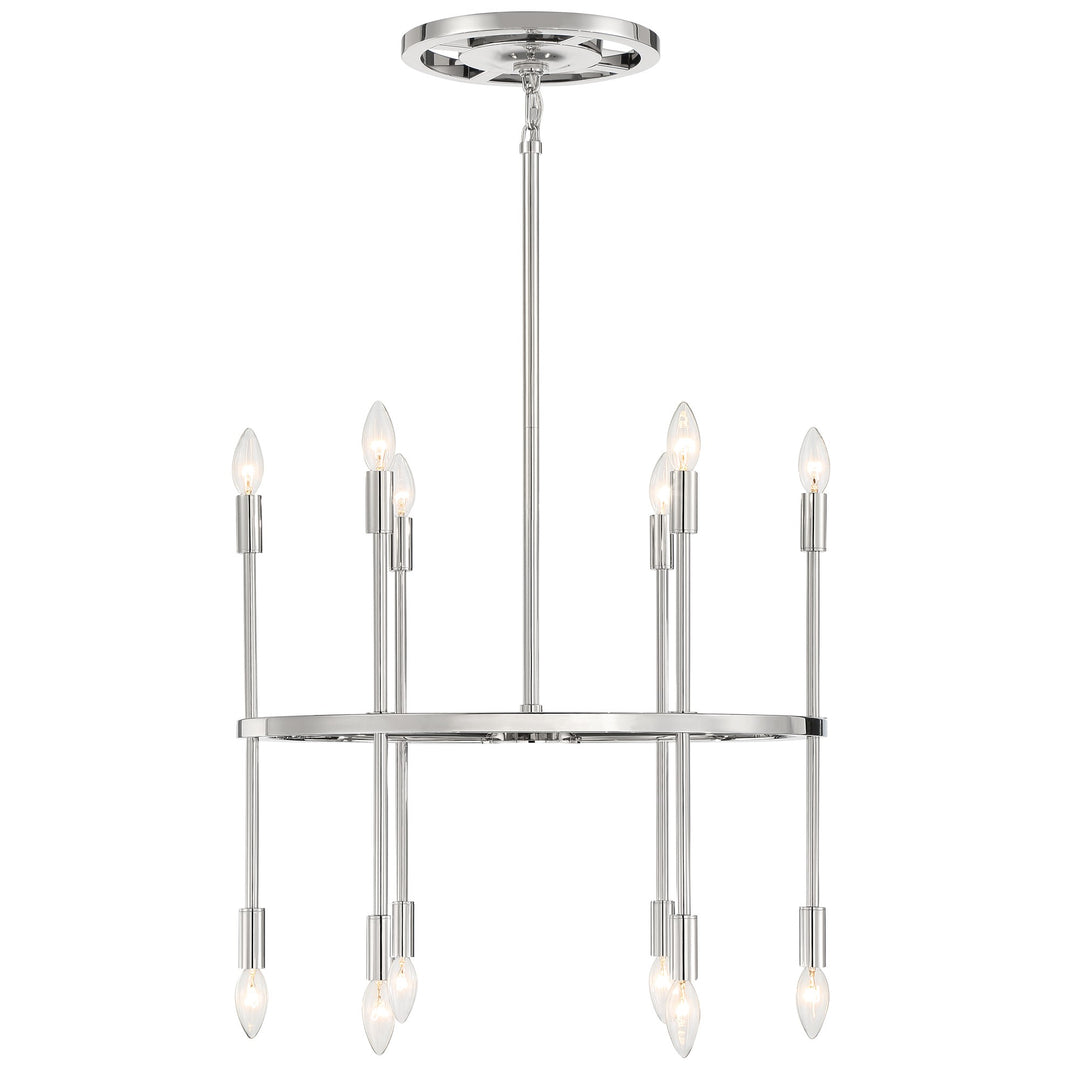 Crystorama Aries 16 Light Polished Nickel Chandelier