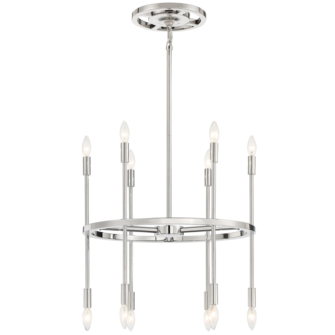 Crystorama Aries 16 Light Polished Nickel Chandelier