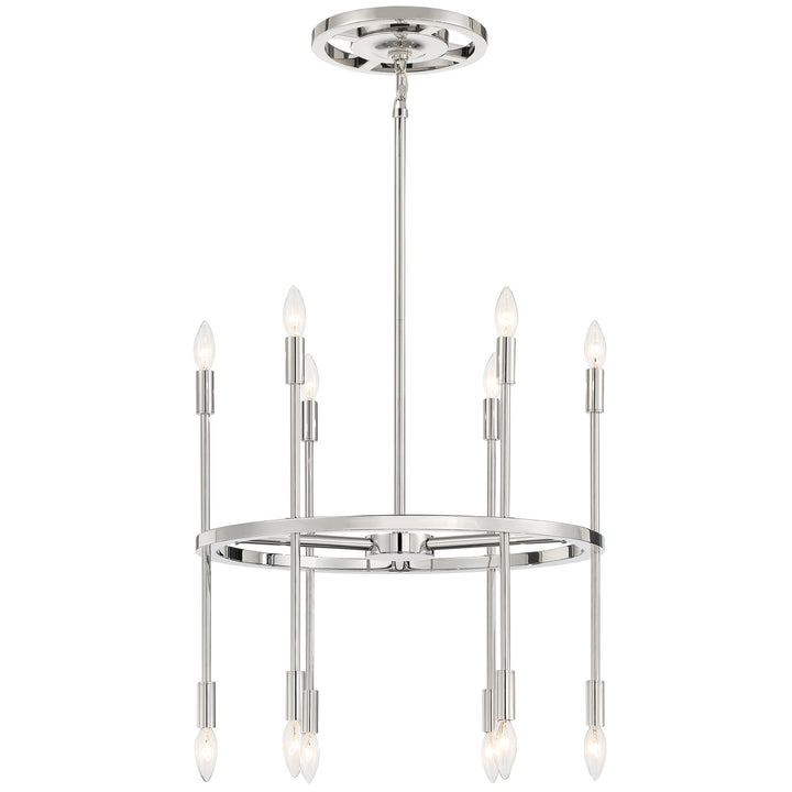 Crystorama Aries 16 Light Polished Nickel Chandelier