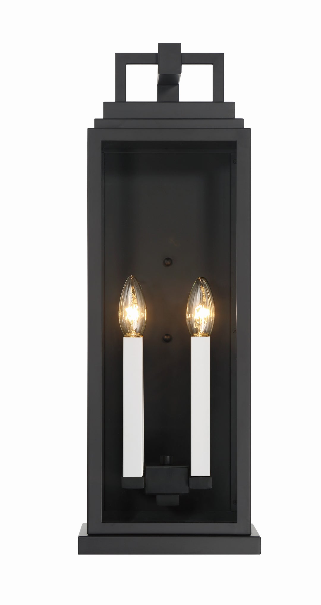 Crystorama Aspen 4 Light Matte Black Outdoor Sconce