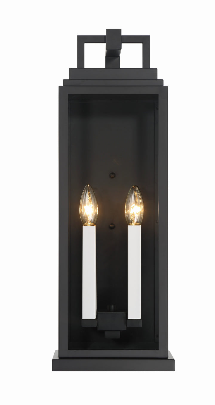 Crystorama Aspen 4 Light Matte Black Outdoor Sconce