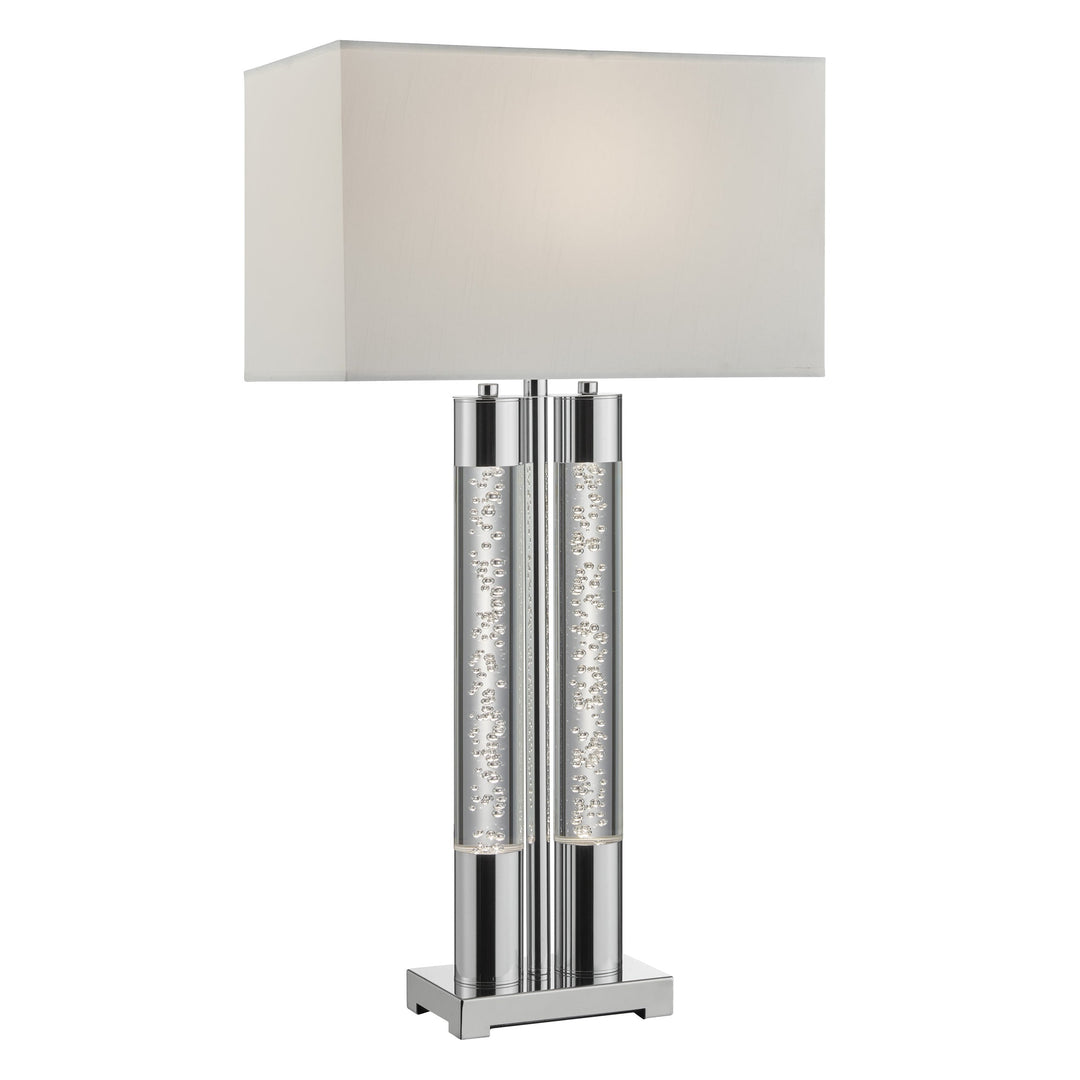 Acrylic Table Lamp // Chrome