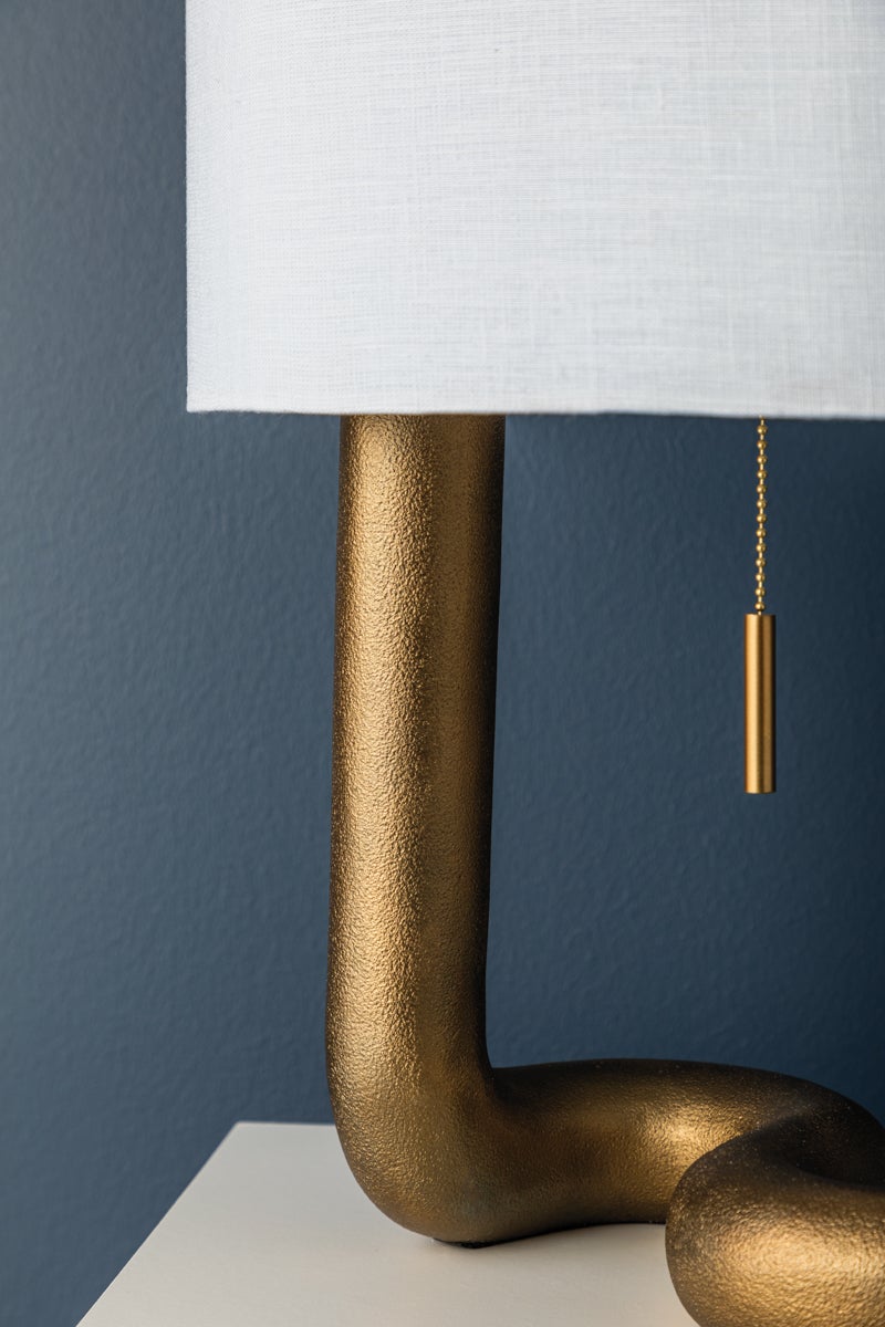 Armonk Table Lamp, Aged Brass