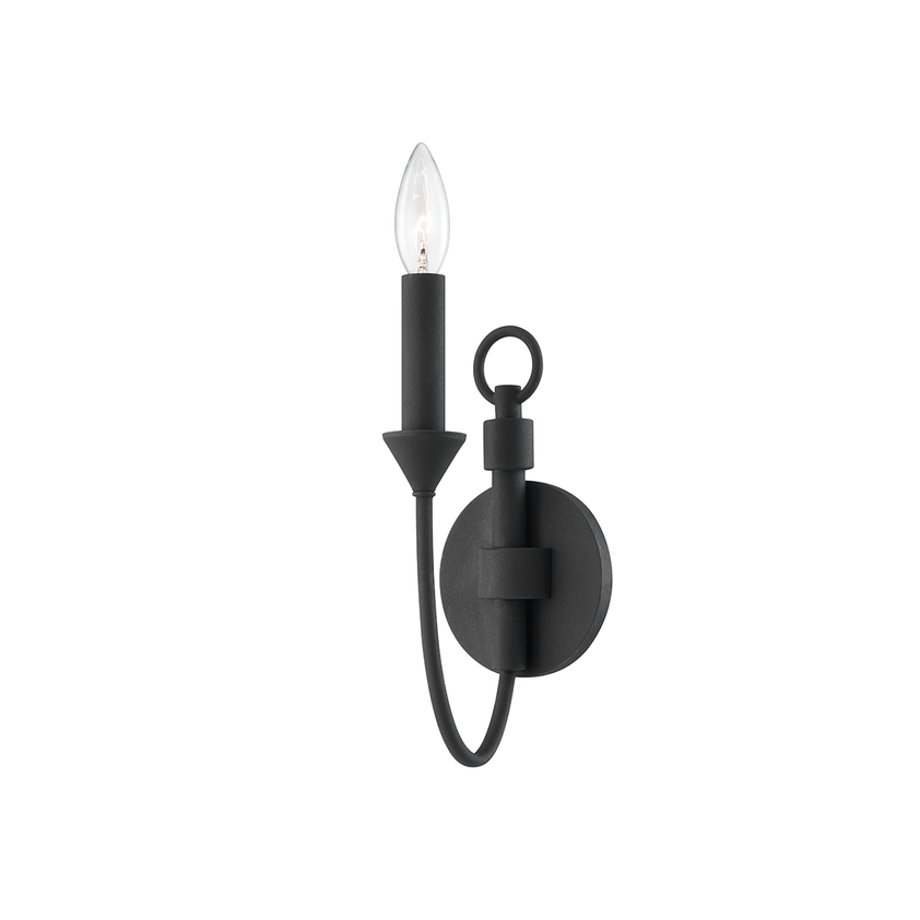 Cate 1 Light Wall Sconce - Iron And Steel