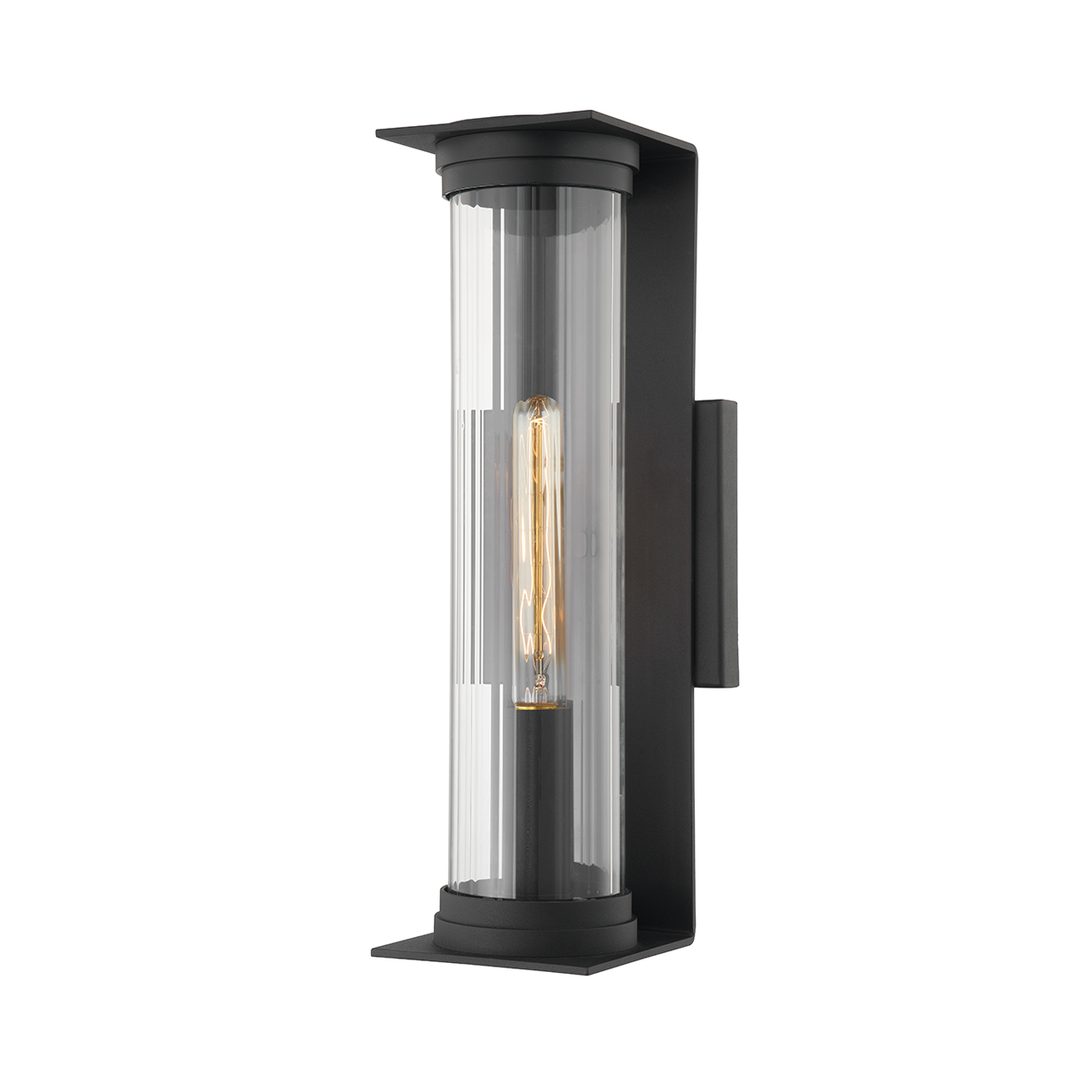 Presley 1 Light Exterior Medium Wall Sconce - Iron And Steel