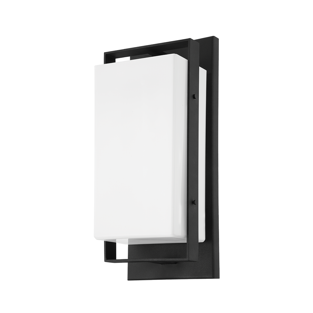 Sutter County 1 Light Medium Exterior Wall Sconce - Iron And Steel