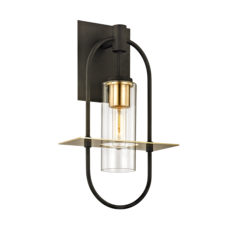 Smyth Wall Sconce 17" - Dark Bronze And Brushed Brass