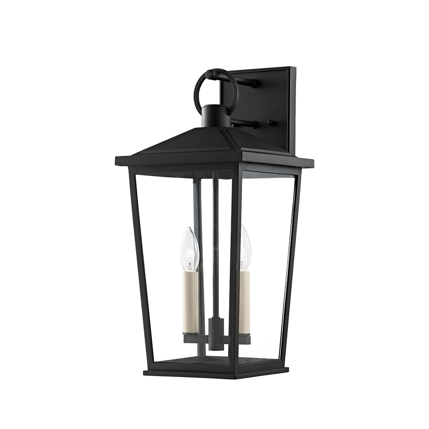 Soren 1 Light Exterior Wall Sconce - Textured Black 20"