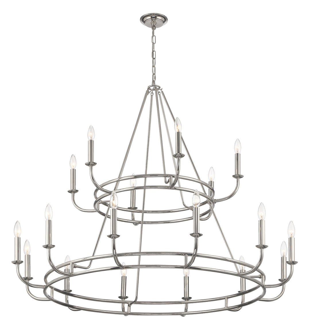 Crystorama Bailey 18 Light Aged Brass Chandelier