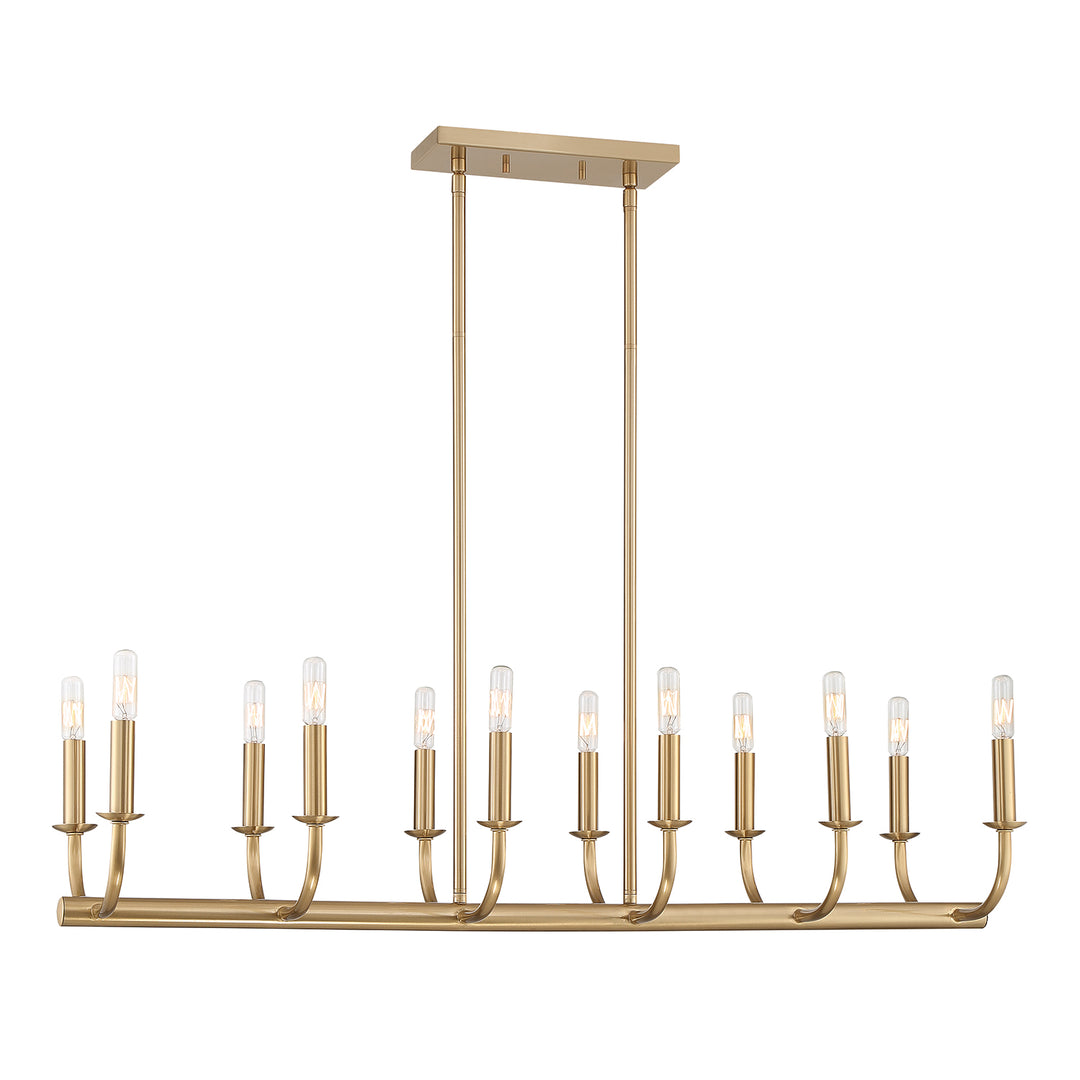 Crystorama Bailey 12 Light Aged Brass Chandelier