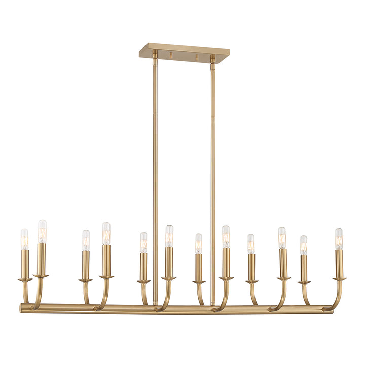 Crystorama Bailey 12 Light Aged Brass Chandelier