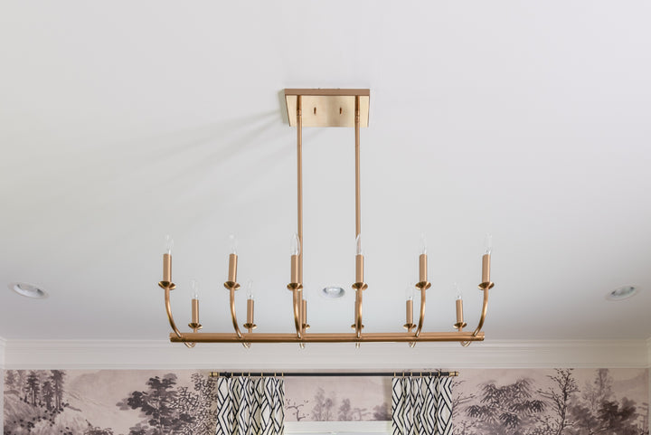 Crystorama Bailey 12 Light Aged Brass Chandelier