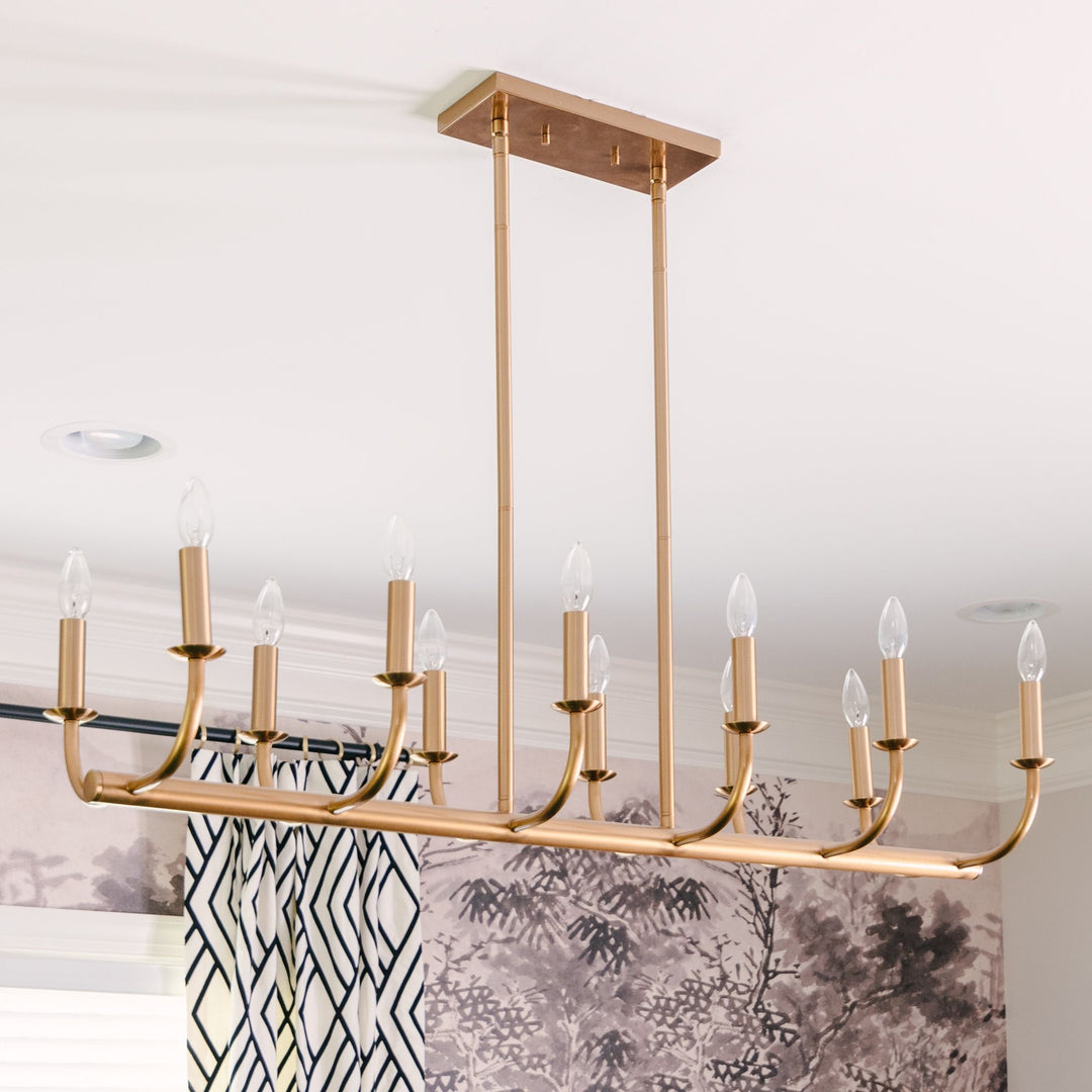 Crystorama Bailey 12 Light Aged Brass Chandelier