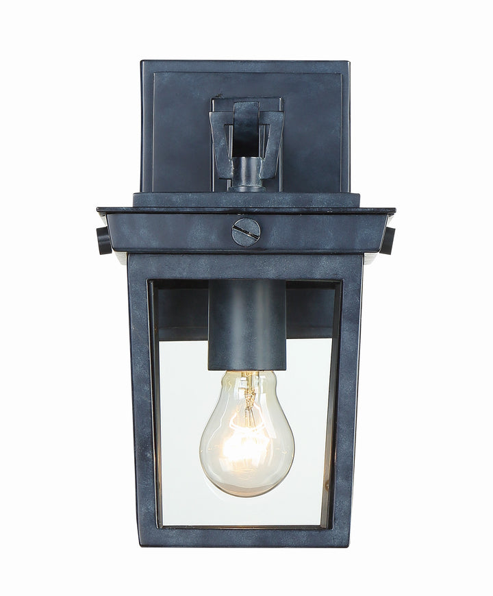 Crystorama Belmont 1 Light Graphite Outdoor Sconce