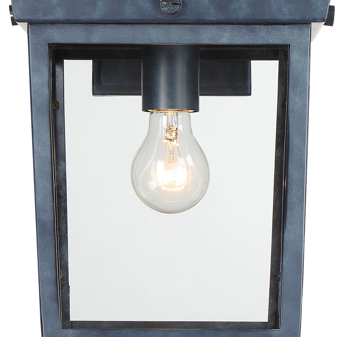 Crystorama Belmont 1 Light Graphite Outdoor Sconce