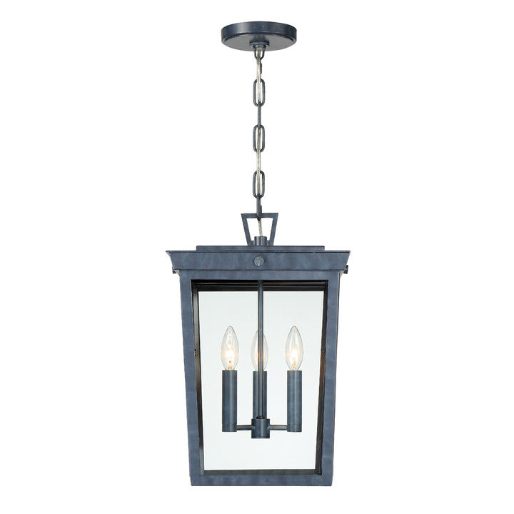 Crystorama Belmont 3 Light Graphite Outdoor Pendant