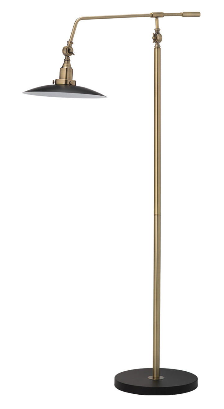 Mid-Century Modern Floor Lamp-Antique Brass