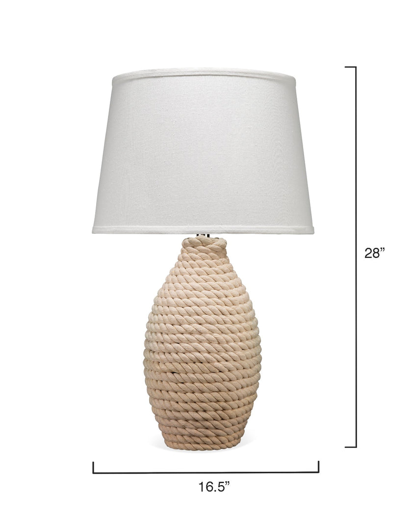 Rope Table Lamp-Off-White