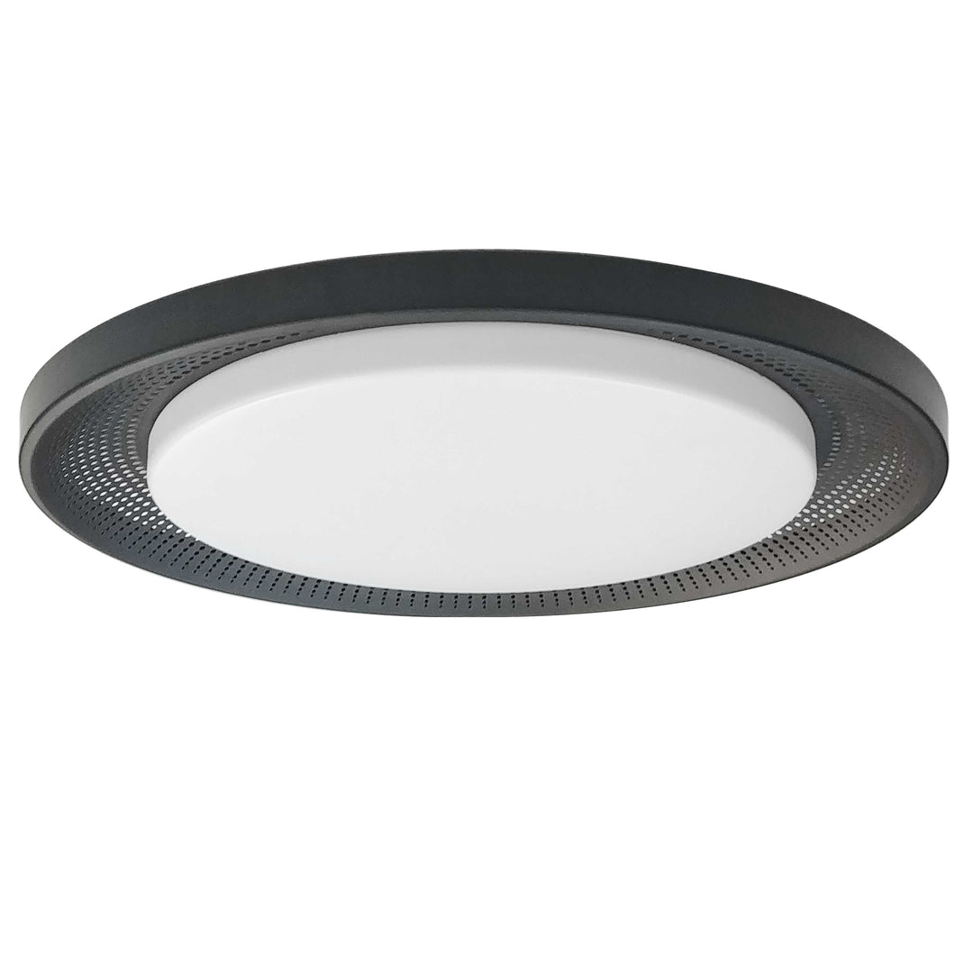 Dainolite 30W Flush Mount Matte Black with White Acrylic Diffuser