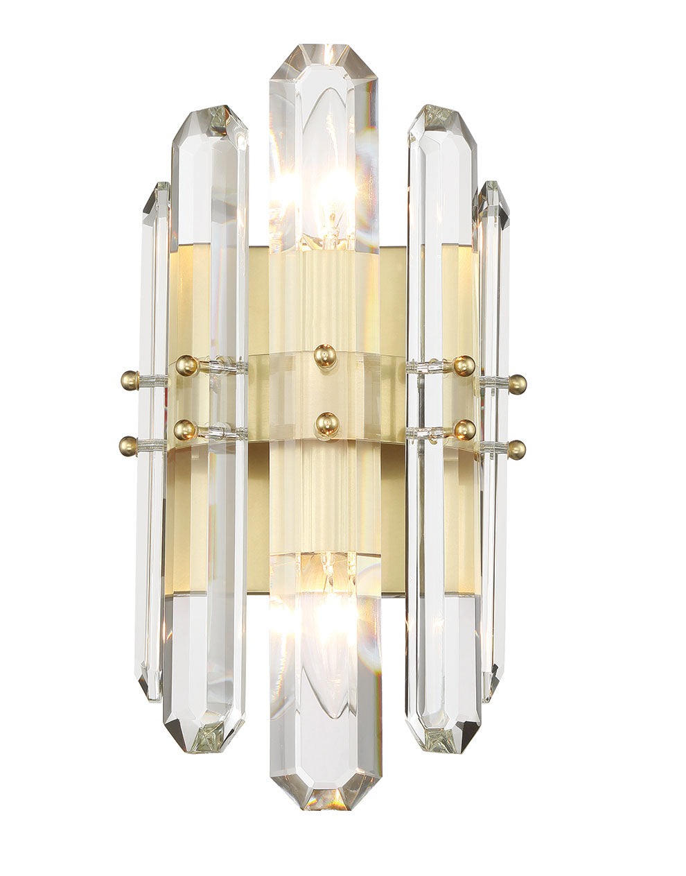 Bolton 2 Light Aged Brass Sconce