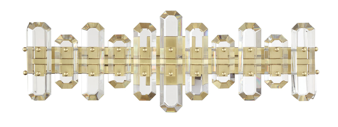 Crystorama Bolton 3 Light Aged Brass Bathroom Vanity