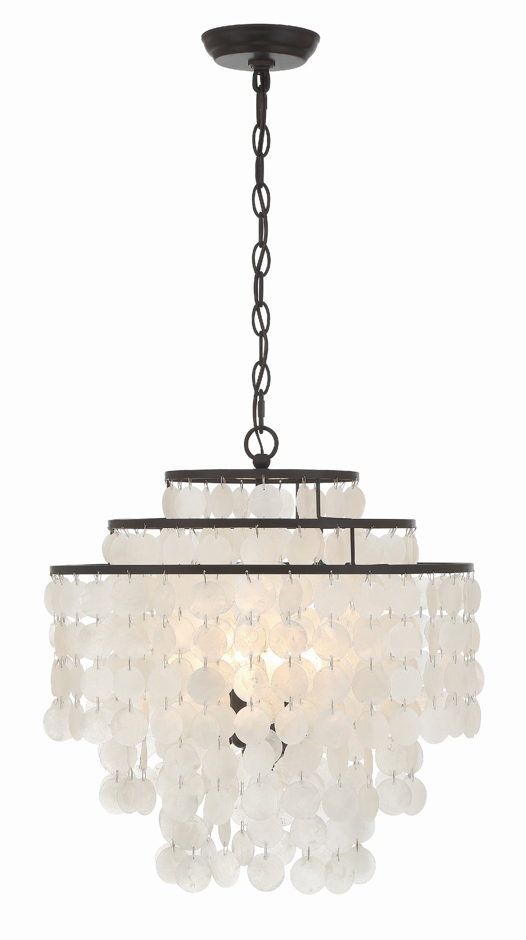 Crystorama Brielle 4 Light Antique Silver Chandelier