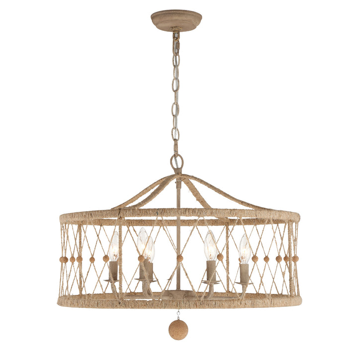 Crystorama Brixton 6 Light Burnished Silver Chandelier