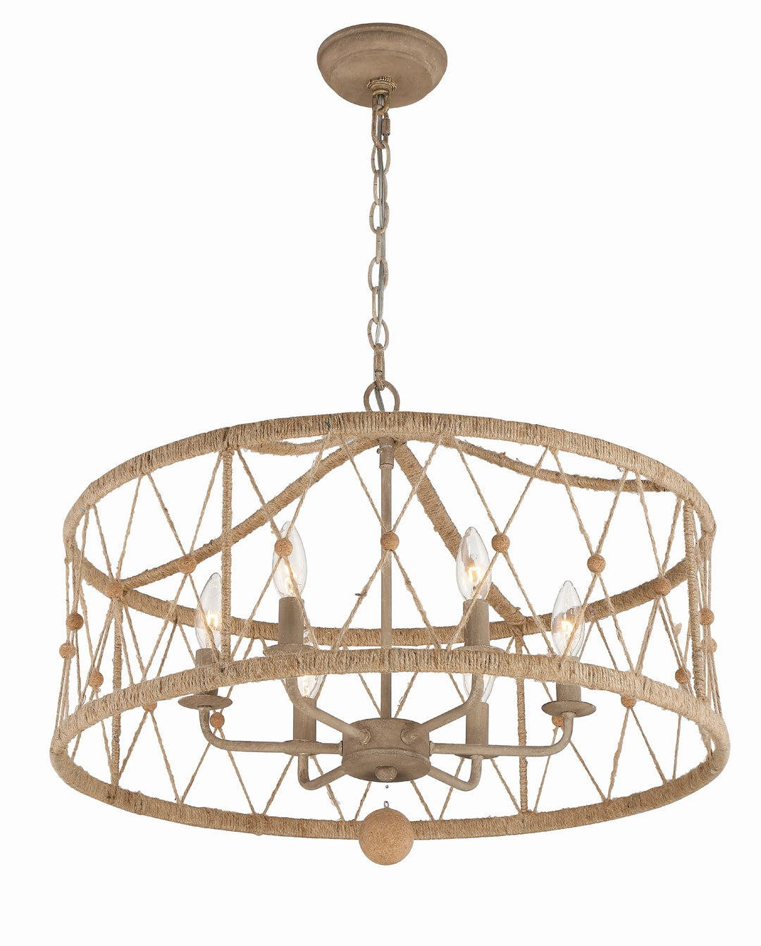 Crystorama Brixton 6 Light Burnished Silver Chandelier