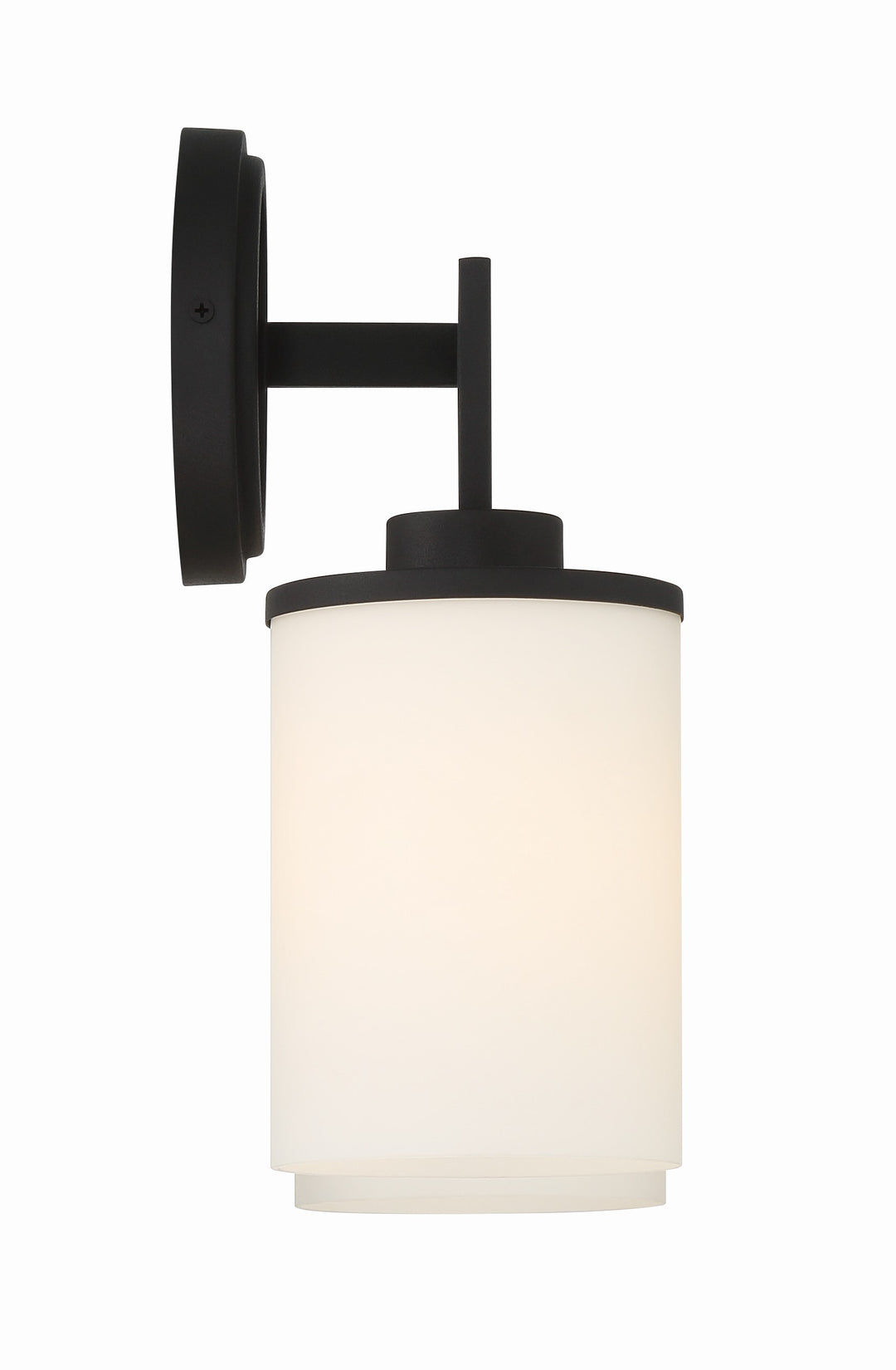 Crystorama Bryant 2 Light Black Forged Sconce