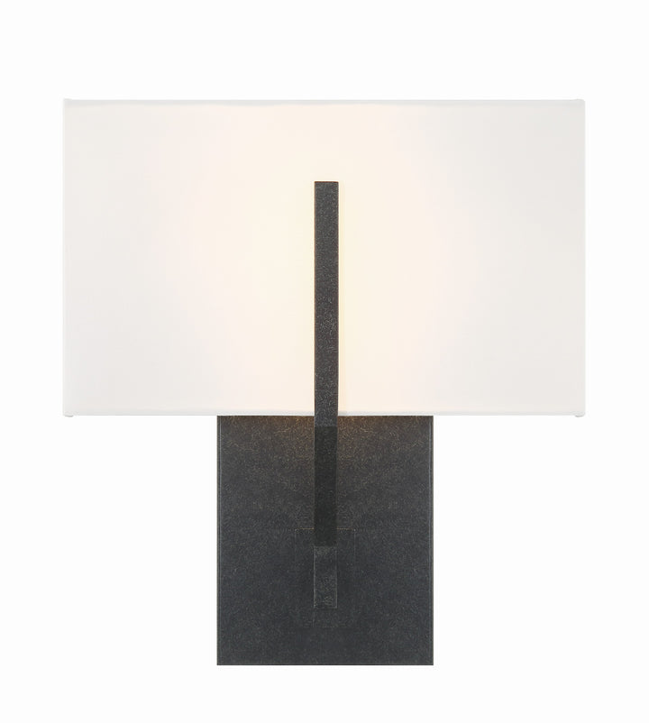 Crystorama Carlyn 2 Light Black Sconce