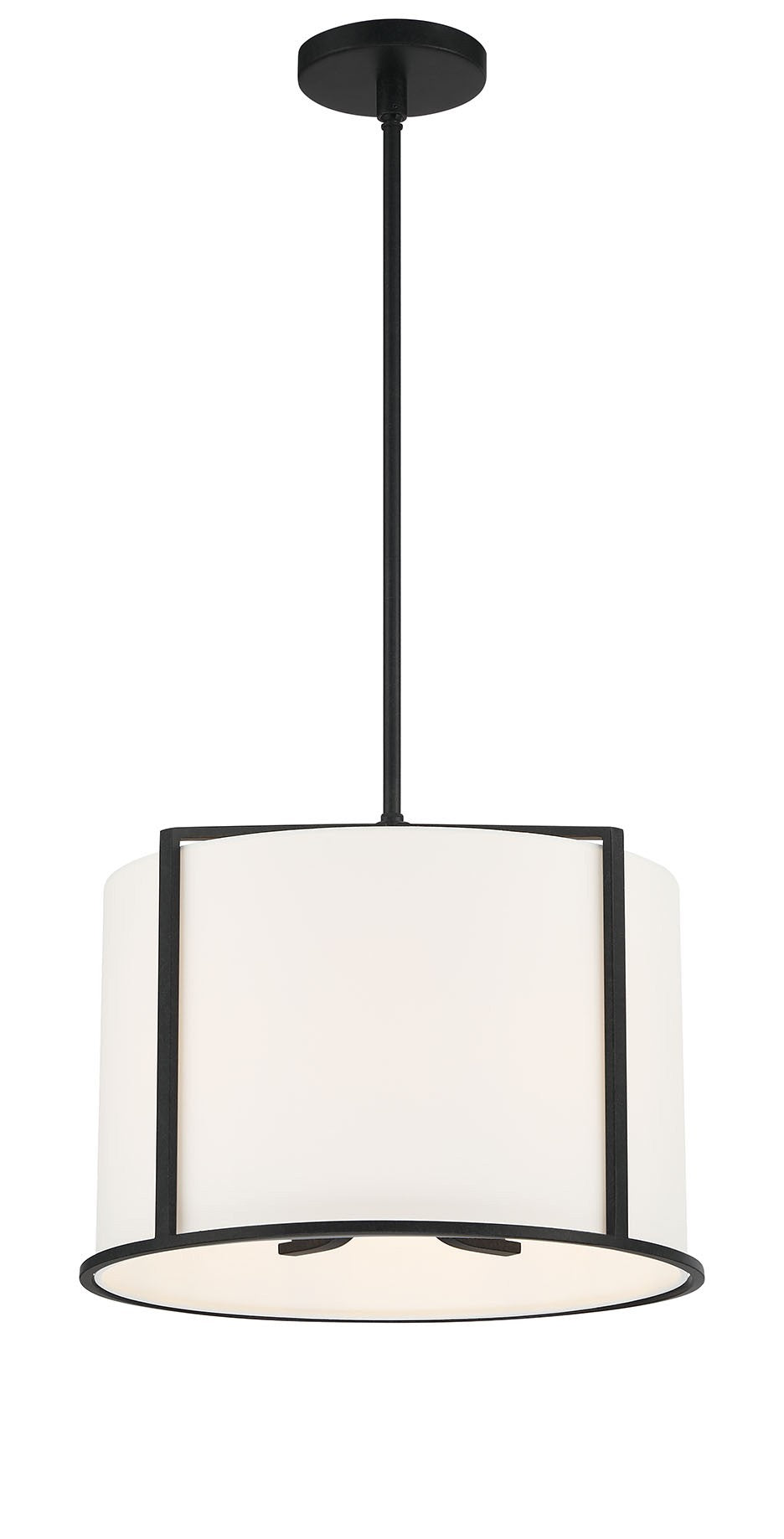 Carlyn 4 Light Black Mini Chandelier