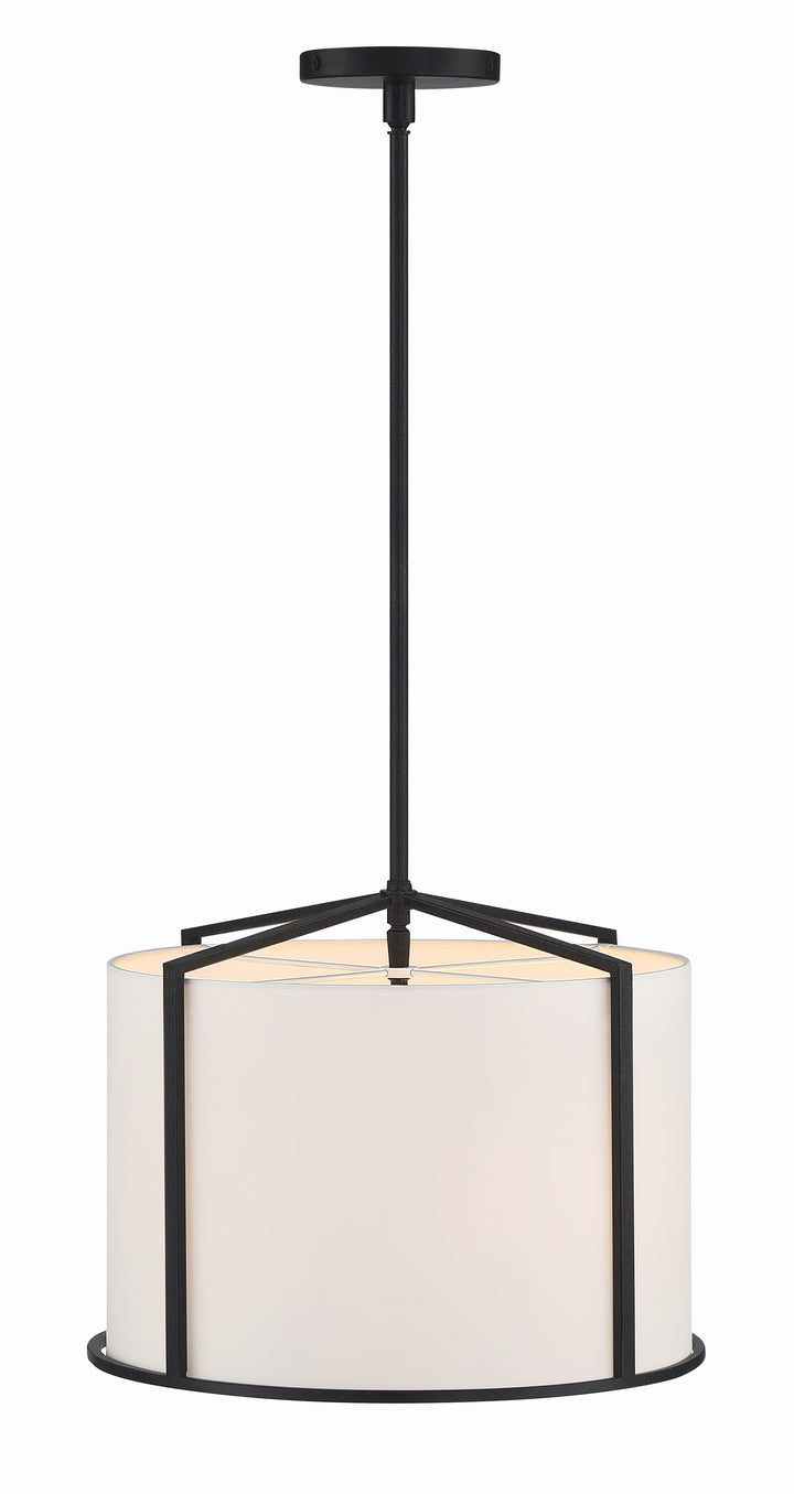 Crystorama Carlyn 4 Light Black Mini Chandelier