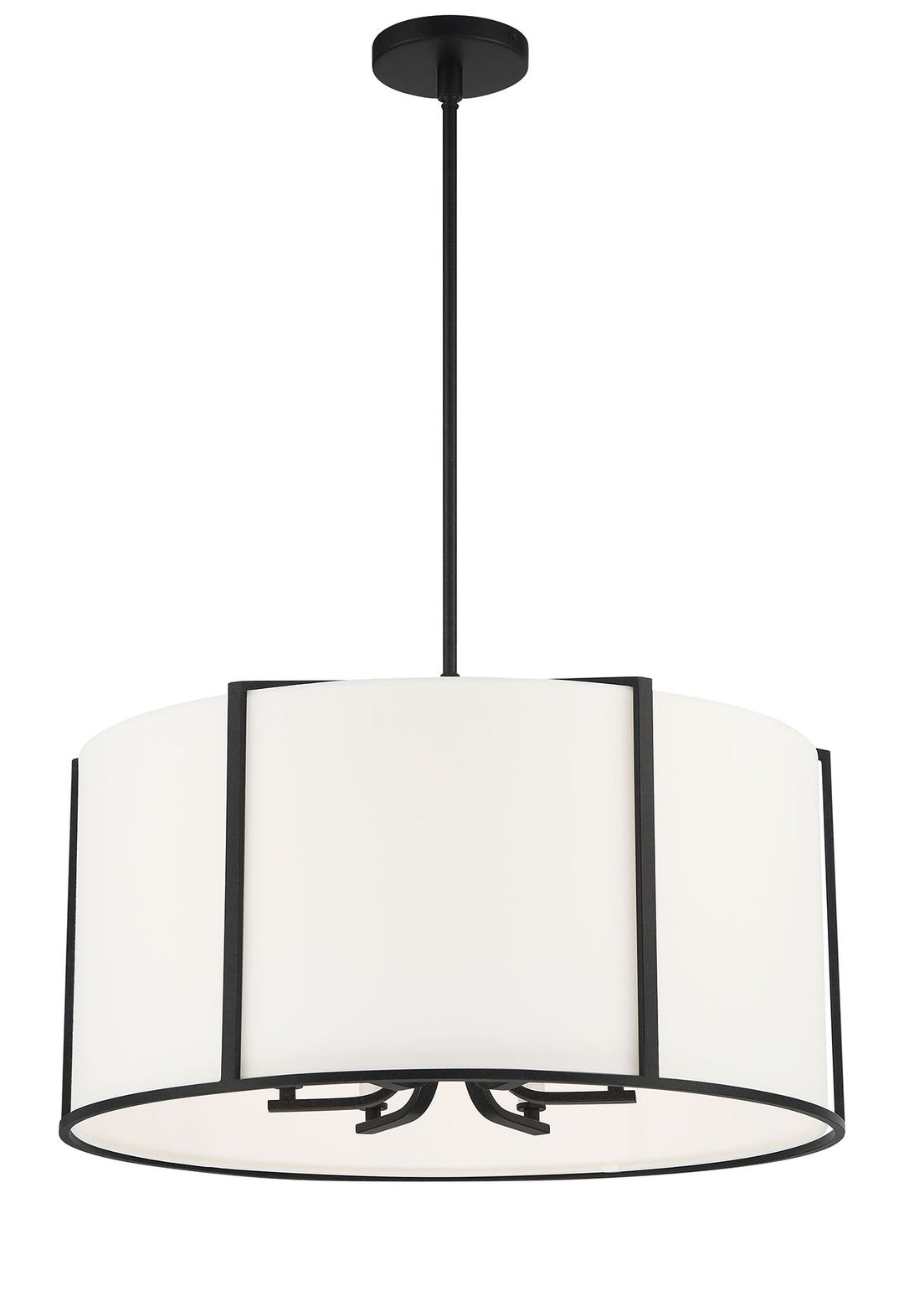 Carlyn 6 Light Black Chandelier