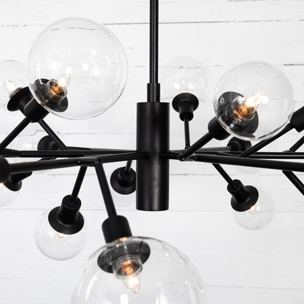 Pellman Chandelier-Flat Black