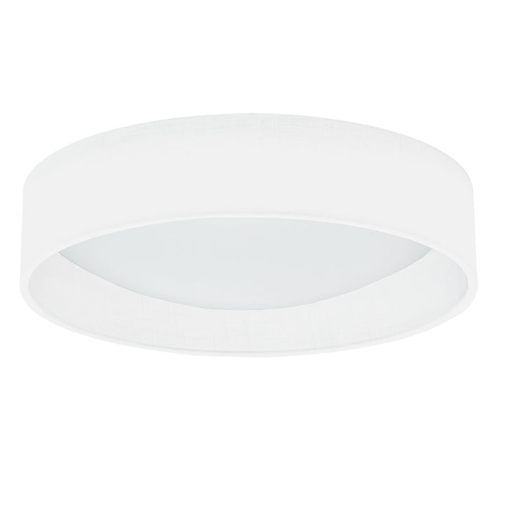 Dainolite LED Flush Mount, Satin Chrome Finish, Black Shade