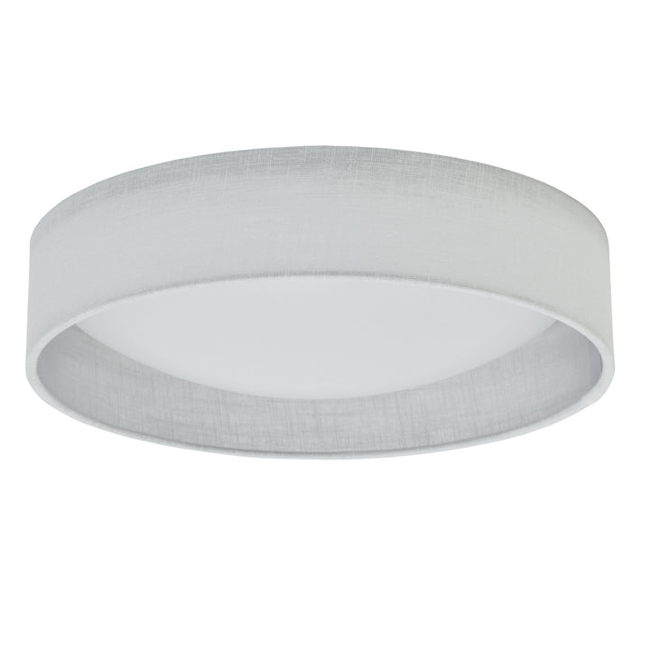 Dainolite LED Flush Mount, Satin Chrome Finish, Black Shade