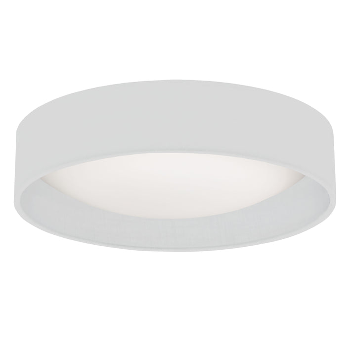 Dainolite LED Flush Mount, Satin Chrome Finish, Black Shade