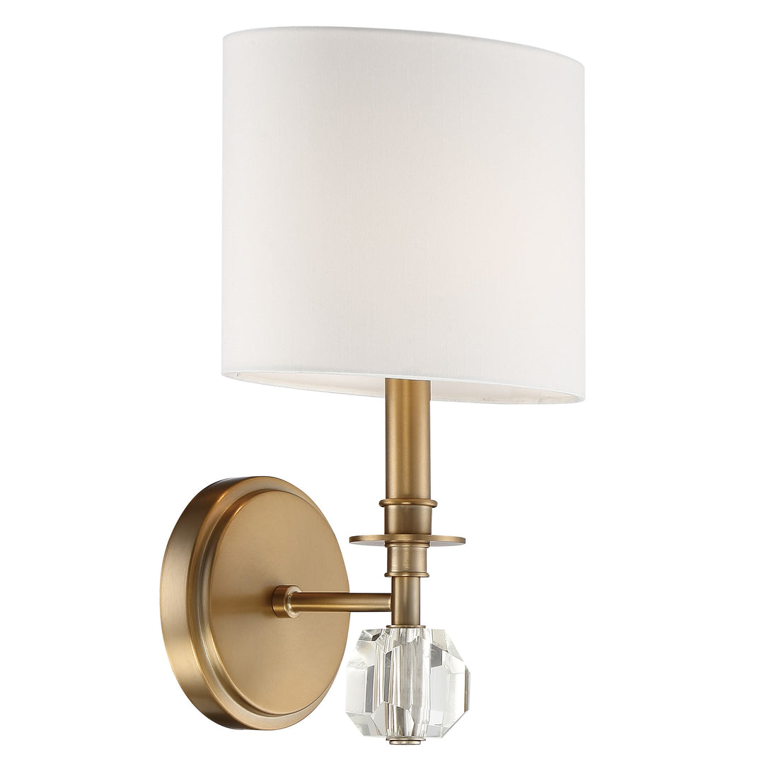 Chimes 1 Light Aged Brass Sconce