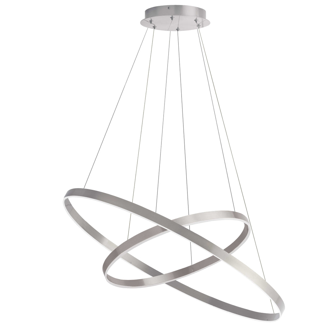 Dainolite 97W Chandelier, Aged Brass w/ White Acrylic Diffuser