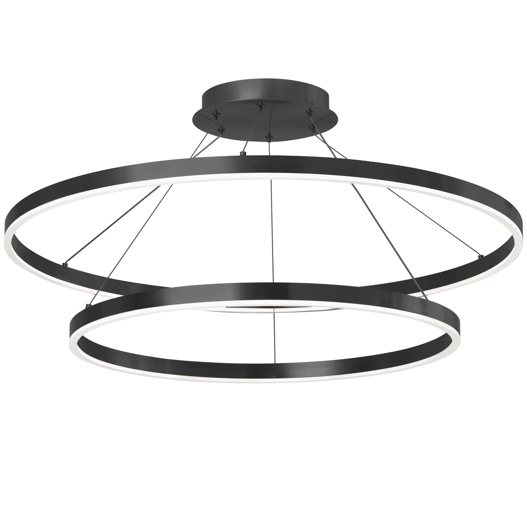 Dainolite 97W Chandelier, Aged Brass with White Acrylic Diffuser