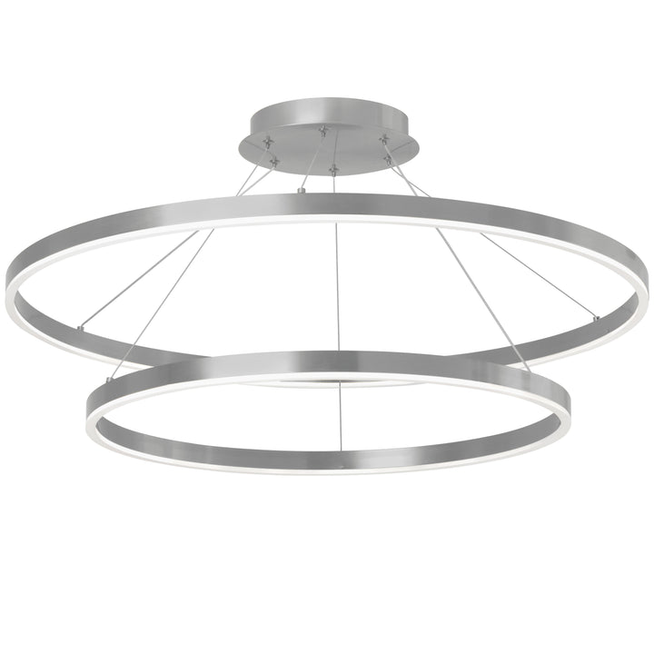 Dainolite 97W Chandelier, Aged Brass with White Acrylic Diffuser