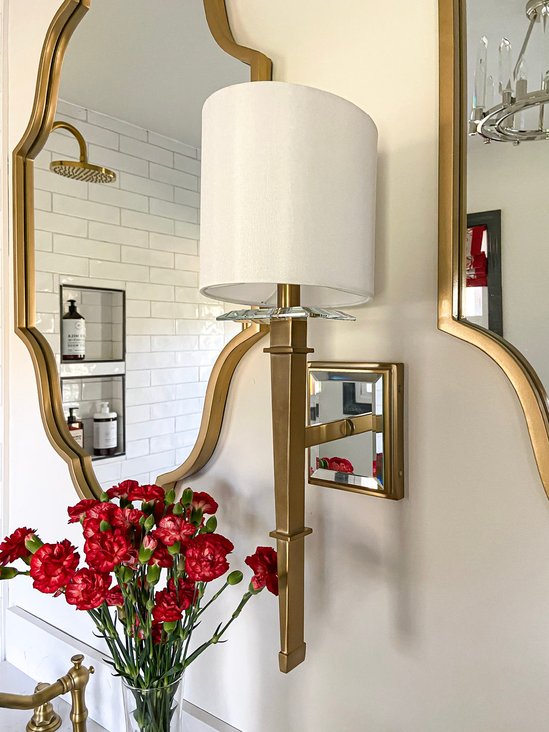 Crystorama Clifton 1 Light Aged Brass Sconce